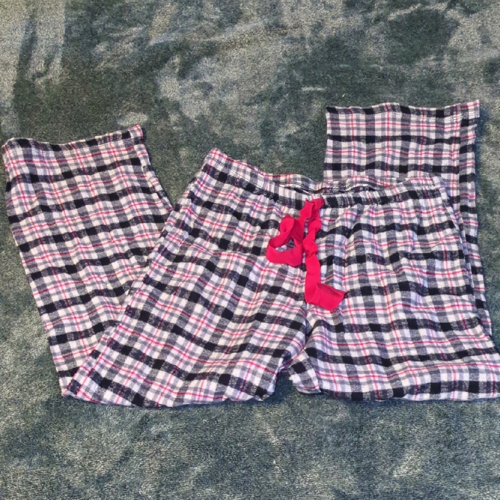Plaid Kids Pajamas with Red & Black